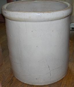 old canning crock