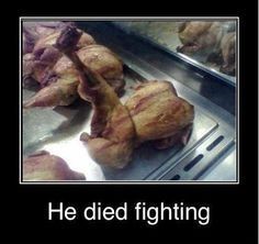died fighting